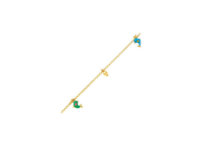 Gold Plated | Enamel Anklets